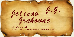 Jelisav Grahovac vizit kartica